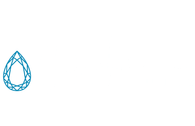white Sapphire Lounge restaurant and bar logo in Spokane Washington